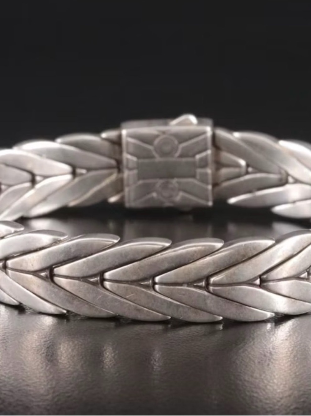 John Hardy Men's Braided Silver Link Bracelet